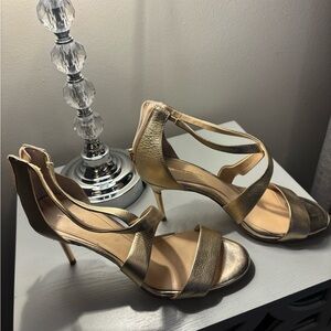 Vince Camuto Metallic Gold Heels